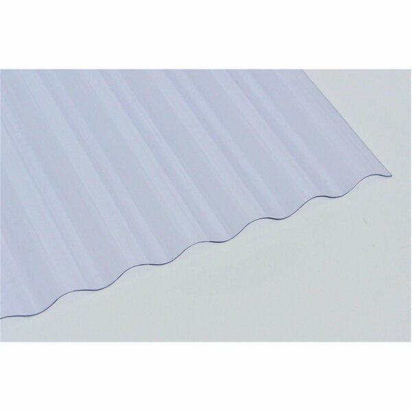 Ejoy 20in W x 72in L Polycarbonate Roof Panel in ClearSet of 1 72x20WavyRoofPanel_1pc